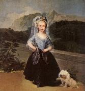 Francisco de Goya Portrait of Mana Teresa de Borbon Y Vallabriga oil on canvas